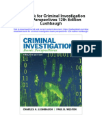 Test Bank For Criminal Investigation Basic Perspectives 12th Edition Lushbaugh