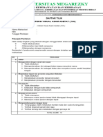 Fakultas Keperawatan Dan Kebidanan: Daftar Tilik Infeksi Visual Asam Asetat (Iva)