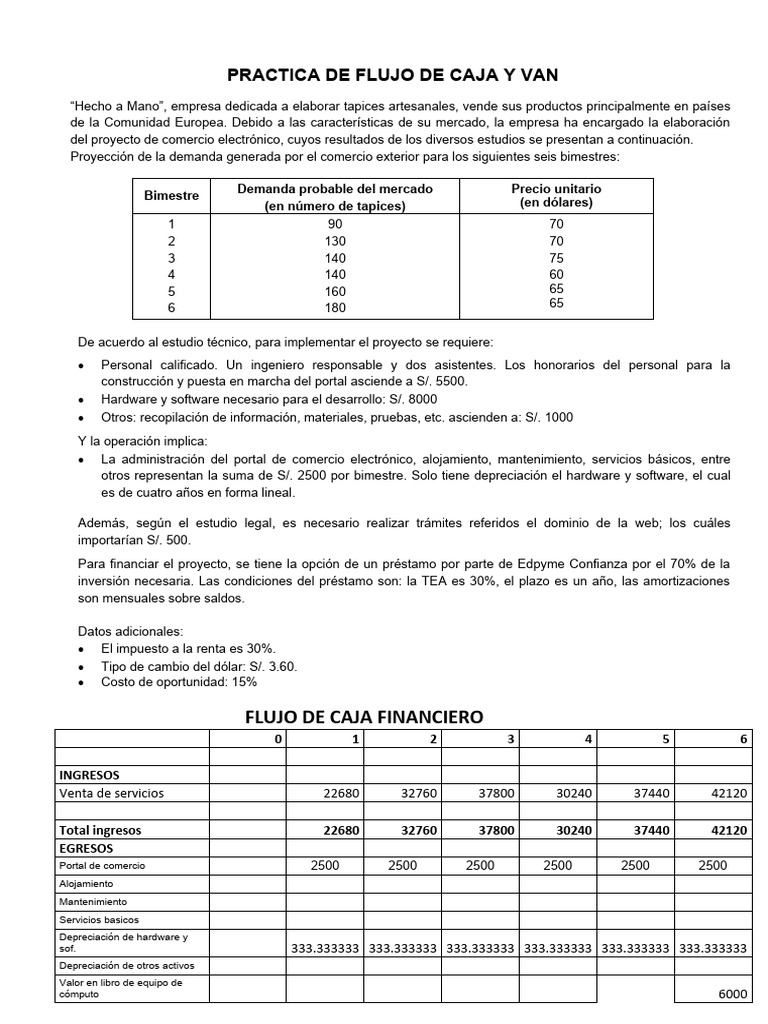 Proyección y Análisis de Flujo de Caja | PDF | Economias | Business