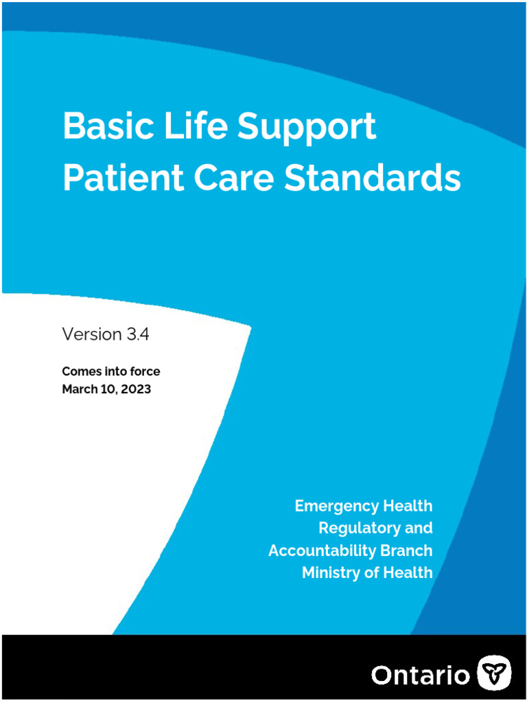 BLS Patient Care Standards Update 3.4 | PDF | Paramedic | Emergency ...