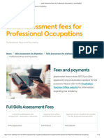 Skills Assessment Fees For Professional Occupations - VETASSESS