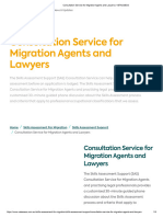 Consultation Service For Migration Agents and Lawyers - VETASSESS