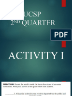 UCSP 2nd Quarter. M 1 Edit