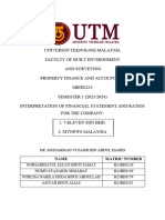 Property Finance and Accounting (Utm)