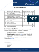 First Circle New Customer Document Checklist