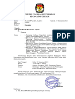 Surat Undangan Bimtek P2S Dan Evaluasi Rekrutmen KPPS 19-12-2023