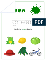 Green Color Sheet Printable Free PDF Color Green Worksheet For Preschool