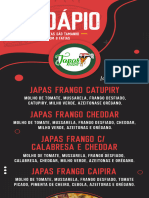 Cardapio em PDF Japas Pizza Link
