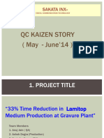 SAI QC Kaizen Story - 33 Time Reduction in LT Medium Prod 2