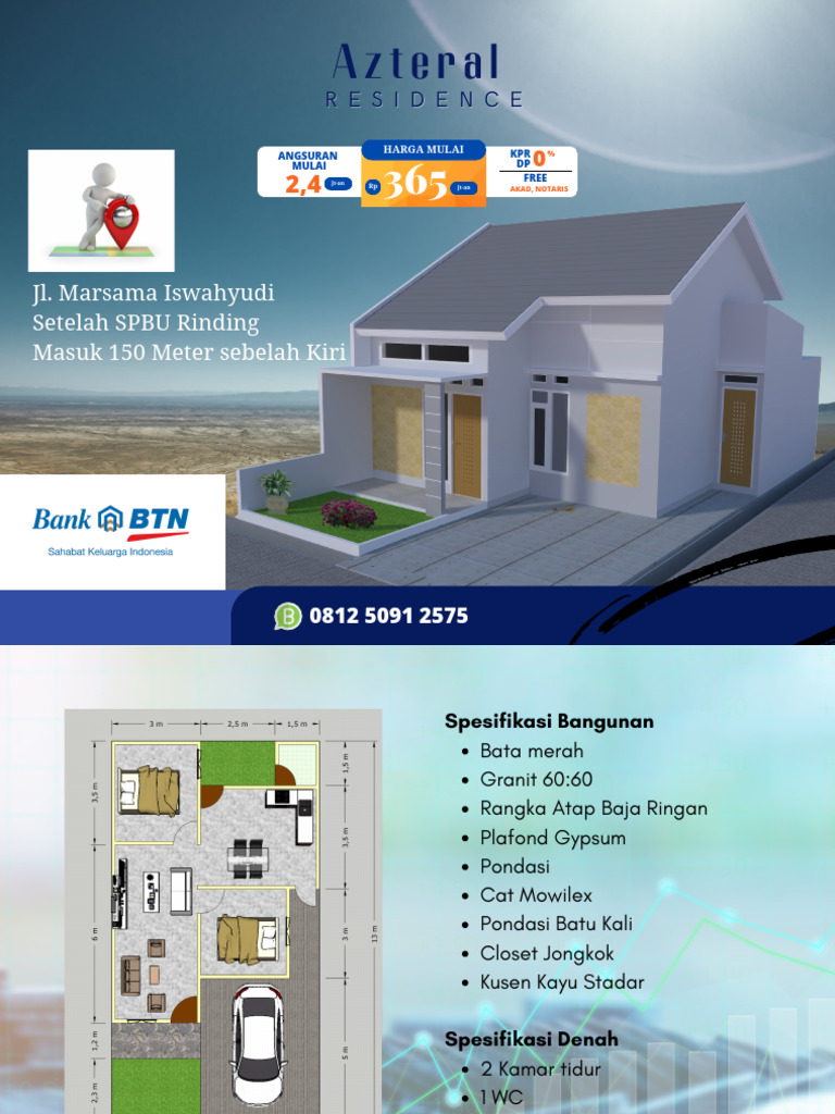 Brosur Perumahan Azteral Residence | PDF