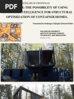 ANALYSING THE POSSIBILITY OF USING AI For Structural Optimization of Container Homes