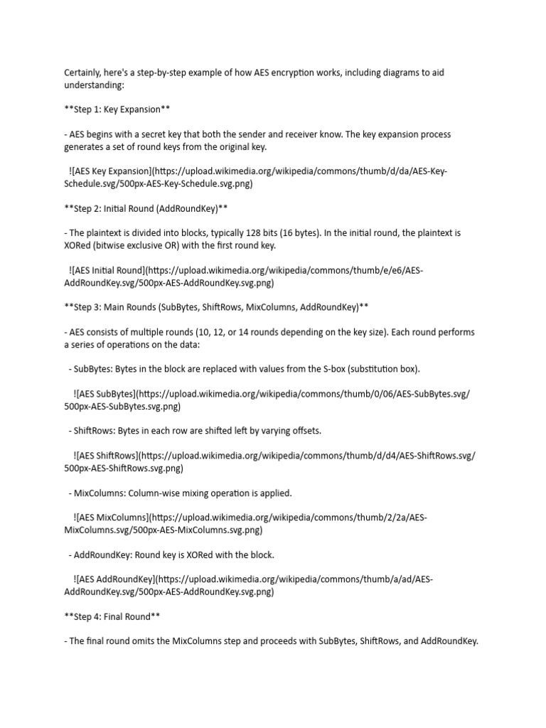 Aes Cipher Examples and Analysis PDF