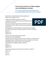 Biochemistry Concepts and Connections 1st Edition Appling Anthony Cahill Mathews Test Bank