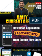 25th October 2023 Current Affairs by Kapil KathpalBilingual