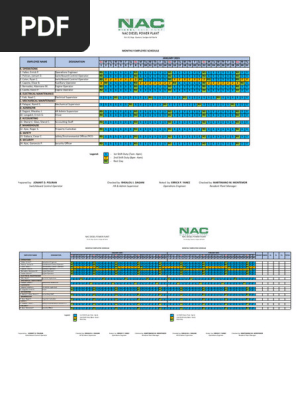 EMPLOYEES DUTY SCHEDULE