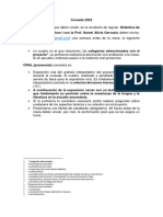 Prof. Gervasio. Didactica de La Lengua y L Literatura. Pautas Noviembre Diciembre 2023...