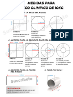 Medidas Disco Olimpico de 10Kg (Oficial)