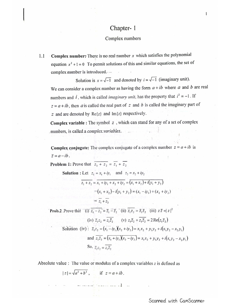 Complex Number | PDF