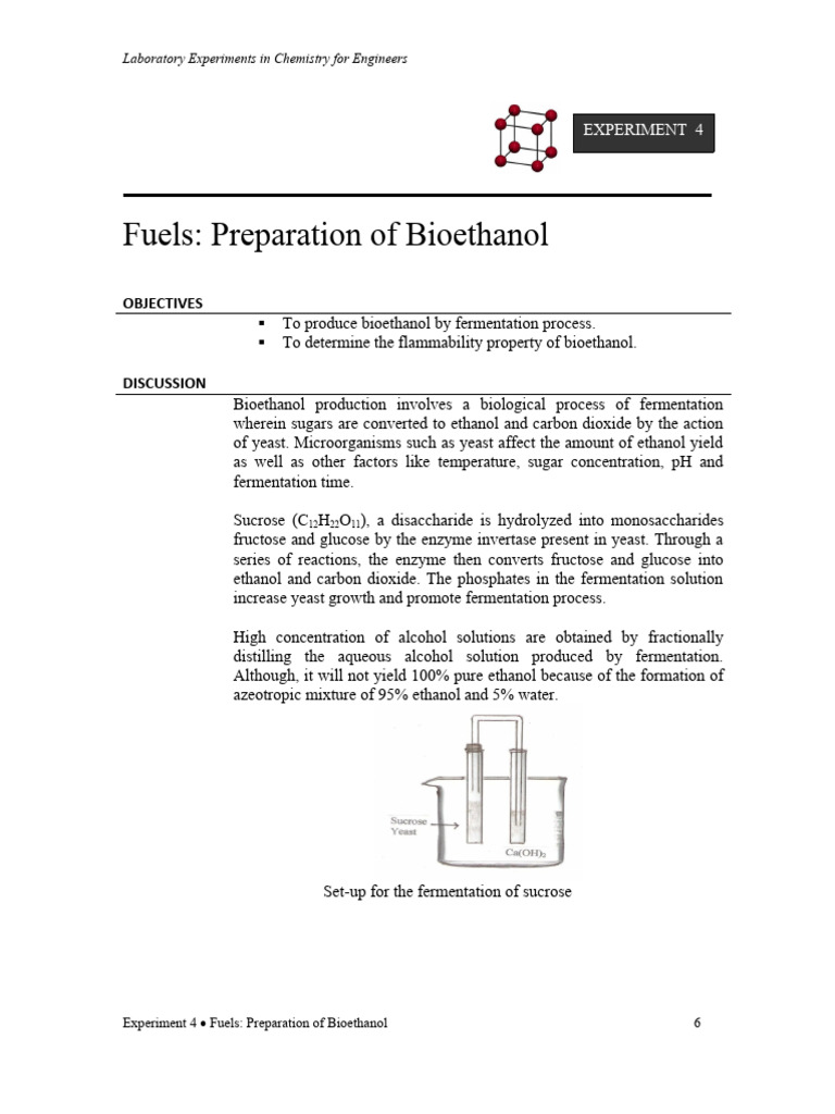 Experiment 4 1 PDF Distillation Ethanol