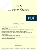 Unit 5 Design of Cranes