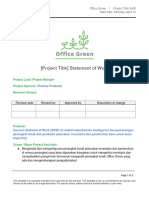 Activity Template - Statement of Work (SoW)