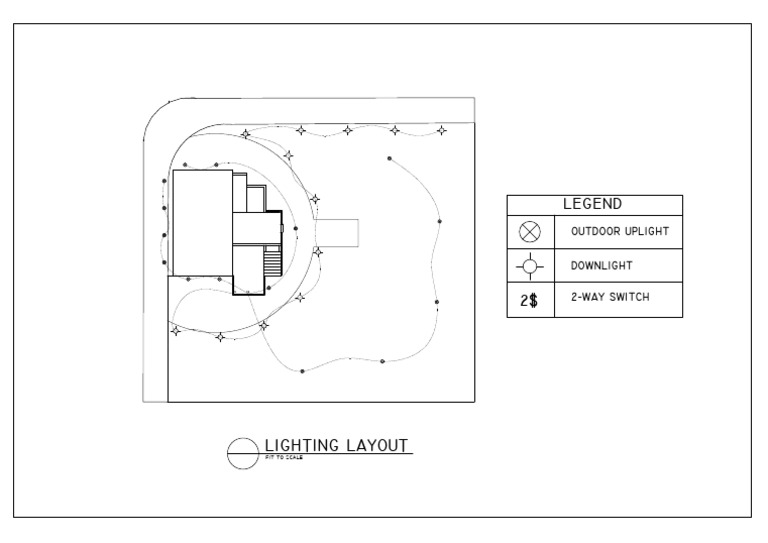 Outdoor Uplight and Downlight Layout | PDF