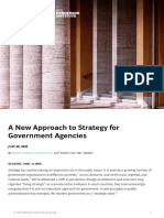 A New Approach To Strategy For Government Agencies