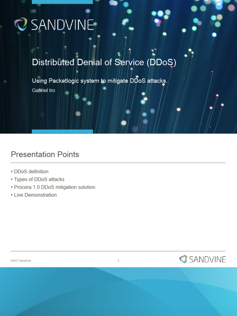 Sandvine DDoS Presentation | PDF