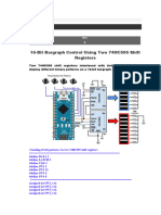 16-Bit Bargraph Control Using Two 74HC595 Shift Registers