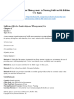 Effective Leadership and Management in Nursing Sullivan 8th Edition Test Bank