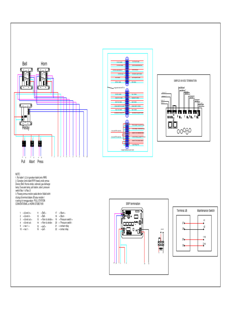 Standart Wiring Simplex 4010 ES | Download Free PDF | Relay | Switch