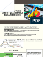 Statistical Tools Used in Quantitative Research Design