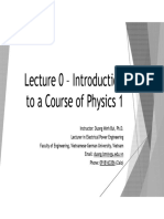 Physic 1 - Lecture 0