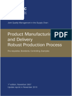 VDA Robuster - en 2019 Product Manufacturing and Delivery Robust Production Process