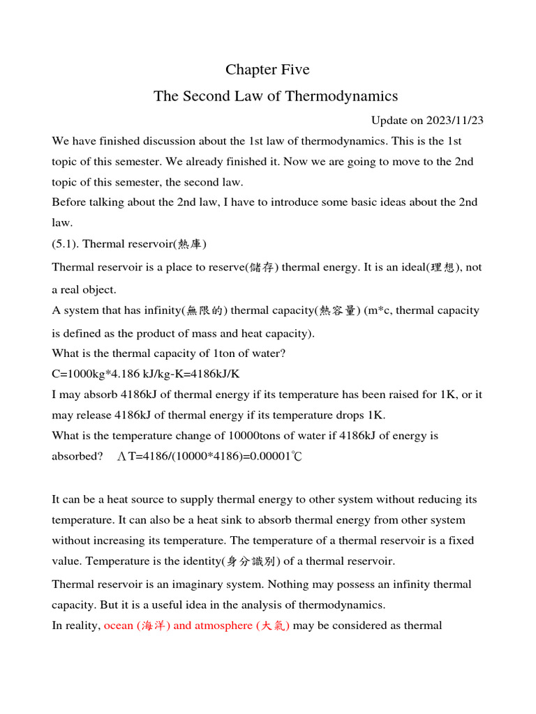 Understanding the Second Law of Thermodynamics | PDF