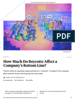 How Much Do Boycotts Affect A Company's Bottom Line