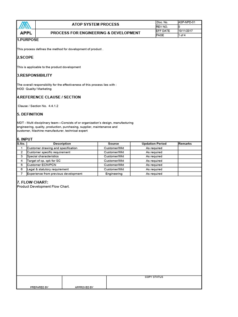 ASP-npd-01 (Process For Engg. and Development) | PDF | Systems Science ...