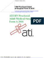 Ati RN Proctored Adult Medical Surgical Form A 2016
