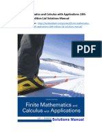 Finite Mathematics and Calculus With Applications 10th Edition Lial Solutions Manual