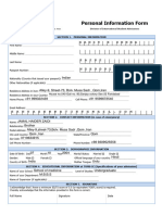 Personal Information Form