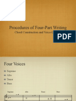 Procedures of Four-Part Writing: Chord Construction and Voice-Leading