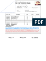 Course Register Slip