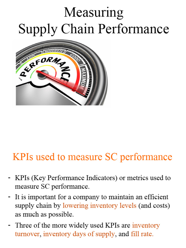 Key KPIs for Supply Chain Performance | PDF