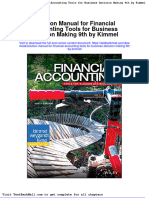Solution Manual For Financial Accounting Tools For Business Decision Making 9th by Kimmel