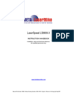 Laser Beta Lasermike ls8000 3 User Manual