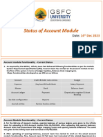 DCS - Status of Account Module