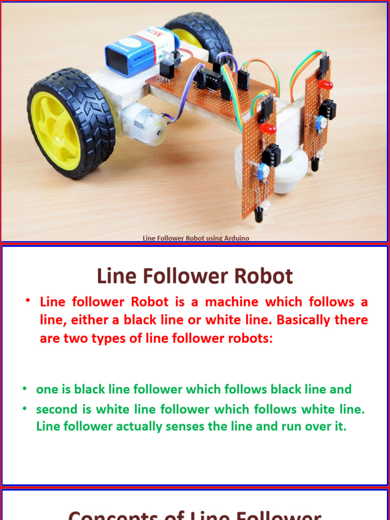 Line Follower Robot Using Arduino | PDF | Electric Motor | Infrared