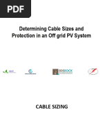 Determining Cable Sizes and Protection in An Off Grid PV System V1