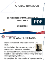 Syndicate 2 - 14 Principles of Management by Henry Fayol