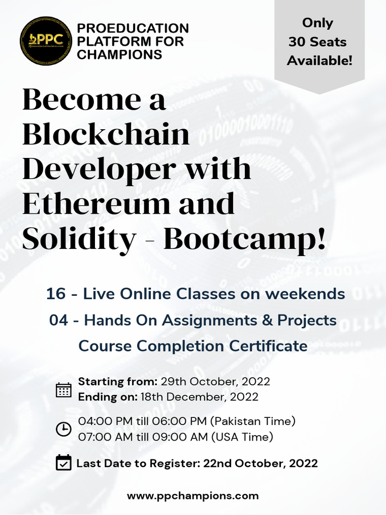 Blockchain Developer Bootcamp 2022 | PDF | Educational Technology |  Cryptocurrency